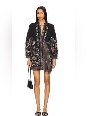 Cleobella Black Belted Mini Dress NWT. Xs